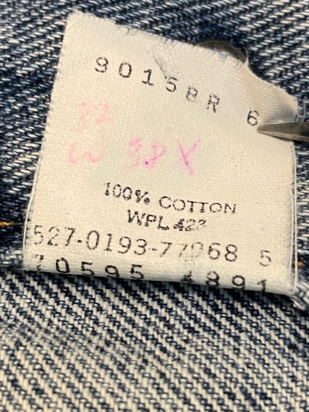 Vintage Levi's Men's 80s 90s Big John Trucker Vest Medium Made in USA 70595 - Picture 7 of 7